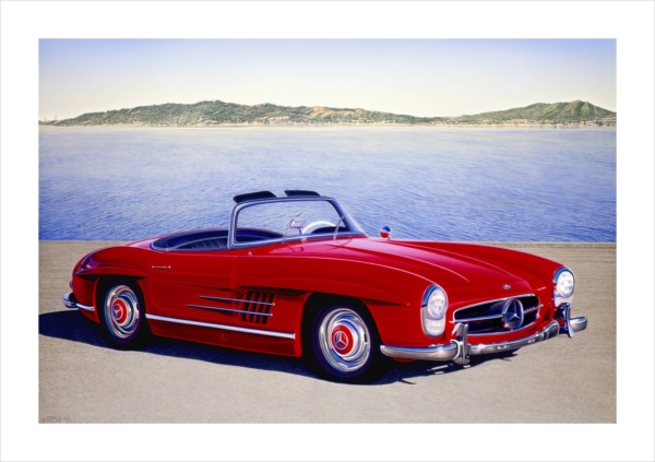 Classic Auto Painting by David Gallegos