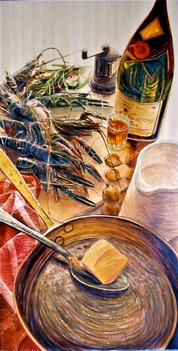 Cuisine Art Painting by David Gallegos