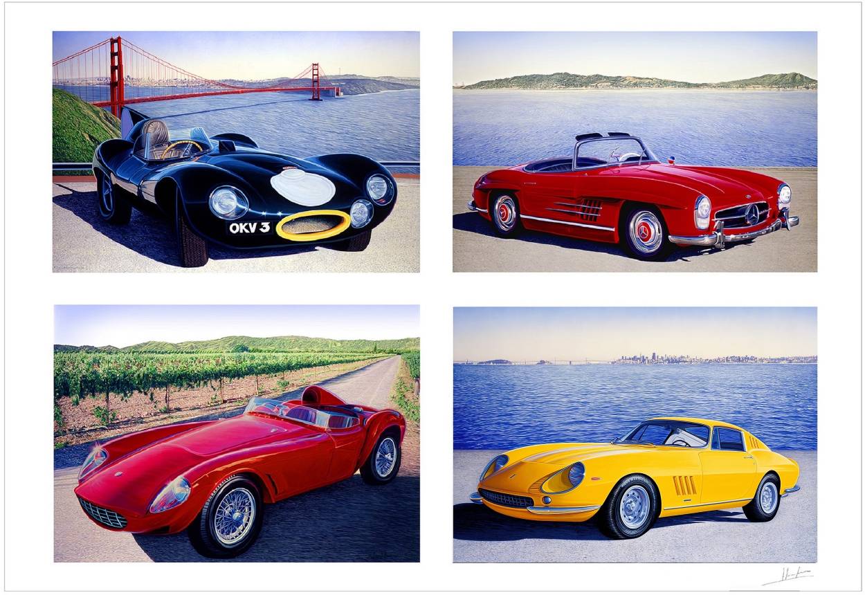 Classic Auto Painting by David Gallegos